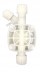 CORPS DE POMPE MANUEL  2-15 L/H  PVDF/FPM  BILLE CERAMIQUE JOINT PFTE  D68 1/2''GM