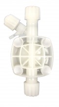 CORPS DE POMPE MANUEL  2-15 L/H  PVDF/TFE/P BILLE CERAMIQUE  D68 1/2''GM