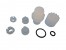 KIT RACCORD + ECROU + O-RING PVDF VITON 20 PCS