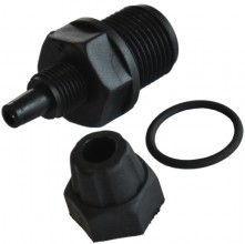 KIT RACCORD + ECROU + O-RING PP VITON 100 PCS